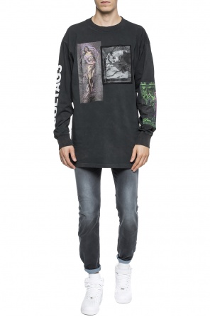 T-shirt with a raw finish, zdjęcie 2 T-shirt with a raw finish od Diesel